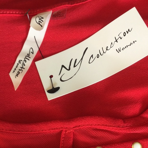 🌹NWT NY Collection Size 1XLarge Awesome Brand New Top Wardrobe Closet Must 🌹 - Picture 6 of 11